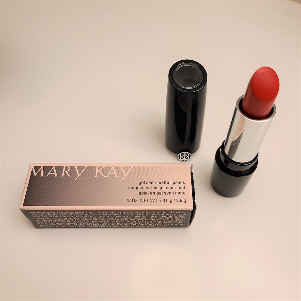 NWT Mary Kay gel semi-matte lipstick poppy please